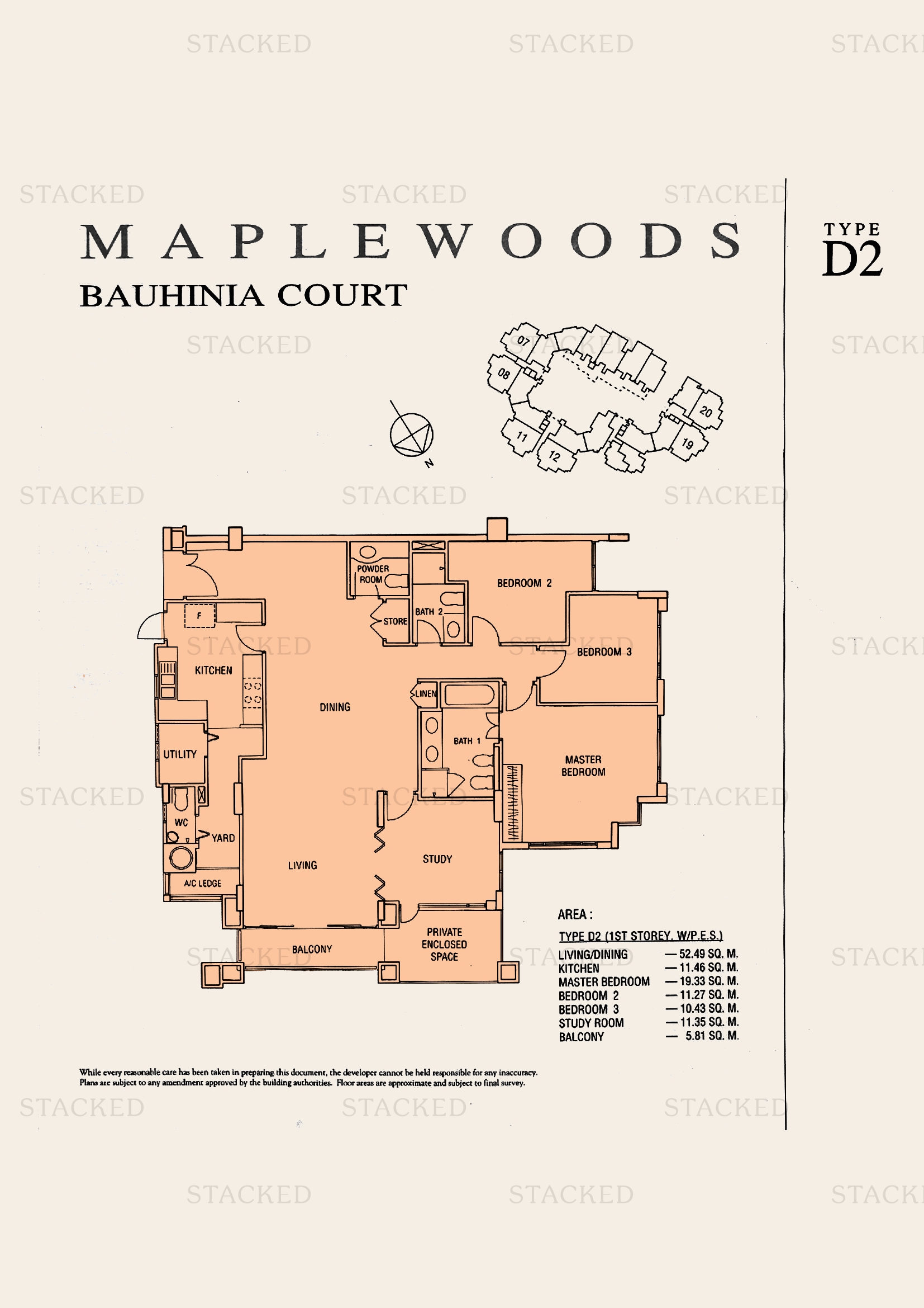 Stacked homes Maple Woods Singapore Condo Floor Plans, Images And